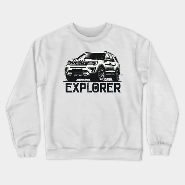 Ford Explorer Crewneck Sweatshirt by Vehicles-Art